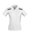 Biz Collection Casual Wear 8 / White/Black Biz Collection United Ladies Polo P244LS