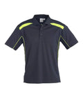 Biz Collection Casual Wear S / Navy/Lime Biz Collection United Mens Polo P244MS