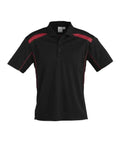 Biz Collection Casual Wear S / Black/Red Biz Collection United Mens Polo P244MS