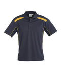 Biz Collection Casual Wear S / Navy/Gold Biz Collection United Mens Polo P244MS