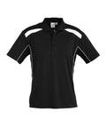 Biz Collection Casual Wear S / Black/White Biz Collection United Mens Polo P244MS