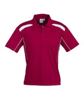 Biz Collection Casual Wear S / Red/White Biz Collection United Mens Polo P244MS
