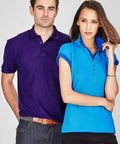 Biz Collection Women’s Crew Polo P400LS Metro Workwear.