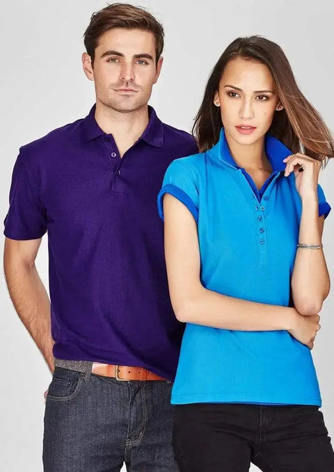 Biz Collection Women’s Crew Polo P400LS Metro Workwear.