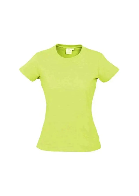 Biz Collection Casual Wear Fluoro Yellow/Lime / 6 Biz Collection Women’s Ice Tee T10022