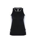 Biz Collection Casual Wear Black/White/Silver / 6 Biz Collection Women’s Renegade Singlet SG702L