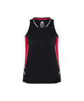Biz Collection Casual Wear Black/Red/Silver / 6 Biz Collection Women’s Renegade Singlet SG702L