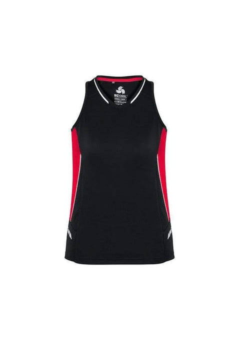 Biz Collection Casual Wear Black/Red/Silver / 6 Biz Collection Women’s Renegade Singlet SG702L