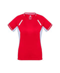 Biz Collection Casual Wear Red/White/Silver / 6 Biz Collection Women’s Renegade Tee T701LS