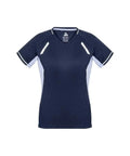 Biz Collection Casual Wear Navy/White/Silver / 6 Biz Collection Women’s Renegade Tee T701LS