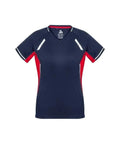 Biz Collection Casual Wear Navy/Red/Silver / 6 Biz Collection Women’s Renegade Tee T701LS