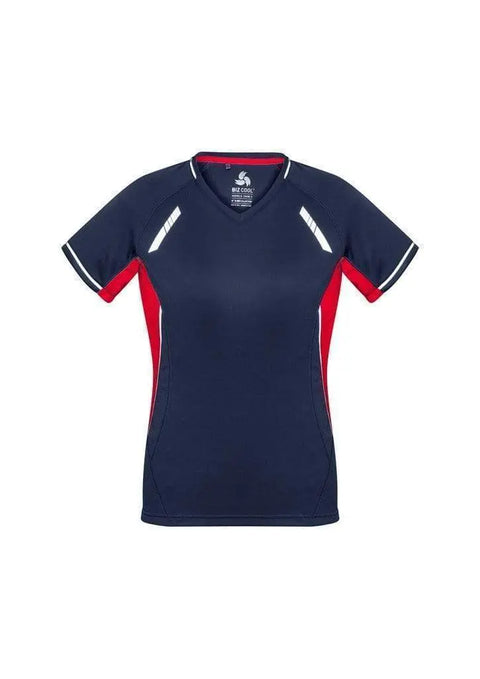 Biz Collection Casual Wear Navy/Red/Silver / 6 Biz Collection Women’s Renegade Tee T701LS