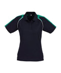 Biz Collection Casual Wear Navy/Kelly Green/White / 10 Biz Collection Women’s Triton Polo P225LS