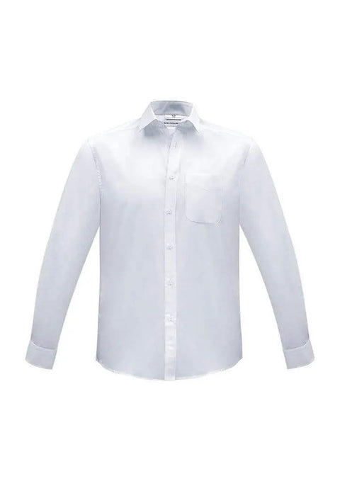 Biz Collection Corporate Wear White / XS Biz Collection Men’s Euro Long Sleeve Shirt S812ML