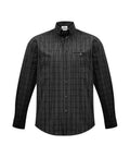 Biz Collection Corporate Wear Black/Silver / XS Biz Collection Men’s Harper Long Sleeve Shirt S820ML