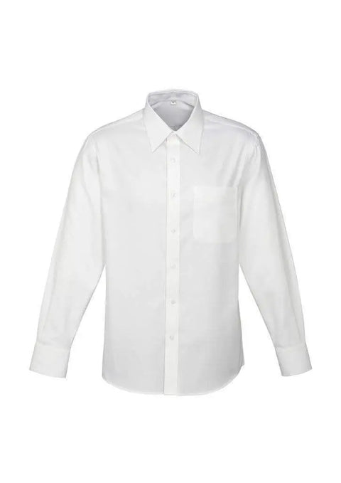 Biz Collection Corporate Wear White / S Biz Collection Men’s Luxe Long Sleeve Shirt S10210