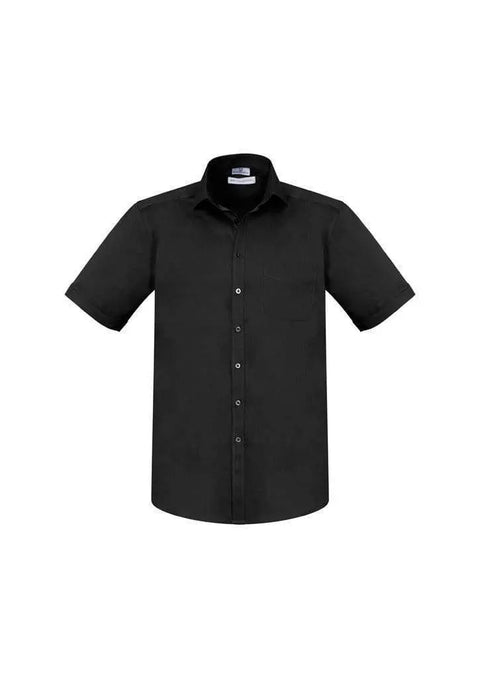 Biz Collection Corporate Wear Black / XS Biz Collection Men’s Monaco Short Sleeve Shirt S770ms