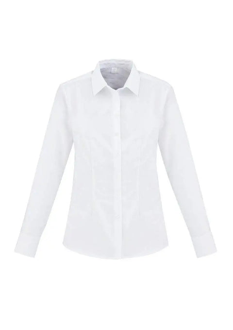 Biz Collection Corporate Wear White / 6 Biz Collection Regent Ladies L/S Shirt S912LL