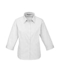 Biz Collection Corporate Wear White / 6 Biz Collection Women’s Base 3/4 Sleeve Shirt S10521