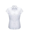 Biz Collection Corporate Wear White / 6 Biz Collection Women’s Euro Short Sleeve Shirt S812ls