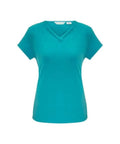 Biz Collection Corporate Wear Turquoise Blue / 6 Biz Collection Women’s Lana Short Sleeve Top K819ls