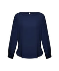 Biz Collection Corporate Wear Midnight Blue / 6 Biz Collection Women’s Madison Boatneck Blouse S828ll