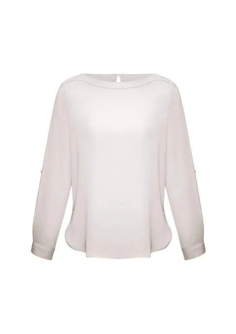 Biz Collection Corporate Wear Ivory / 6 Biz Collection Women’s Madison Boatneck Blouse S828ll