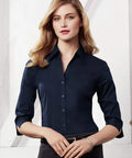 Biz Collection Corporate Wear Biz Collection Women’s Metro 3/4 Sleeve Shirt Lb7300