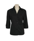 Biz Collection Corporate Wear Black / 6 Biz Collection Women’s Metro 3/4 Sleeve Shirt Lb7300