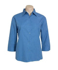 Biz Collection Corporate Wear Biz Collection Women’s Micro Check 3/4 Sleeve Shirt Lb8200