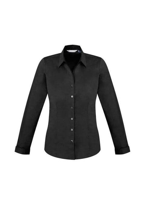 Biz Collection Corporate Wear Black / 6 Biz Collection Women’s Monaco Long Sleeve Shirt S770ll