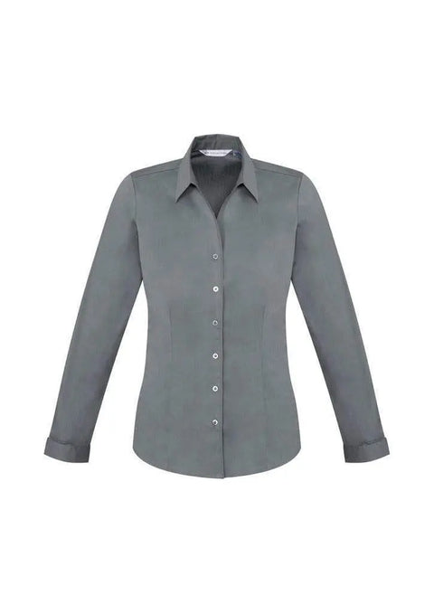 Biz Collection Corporate Wear Platinum / 6 Biz Collection Women’s Monaco Long Sleeve Shirt S770ll