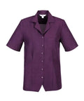 Biz Collection Corporate Wear Grape / 6 Biz Collection Women’s Plain Oasis Overblouse S265ls