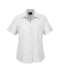 Biz Collection Corporate Wear White / 6 Biz Collection Women’s Plain Oasis Short Sleeve Shirt Lb3601
