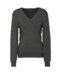 Biz Collection Corporate Wear Charcoal / S Biz Collection Women’s V-neck Pullover Lp3506