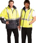 Biz Collection Work Wear Fluoro Orange/Reflective Silver/Navy / 2XS SW18A + SW19A = SW20A