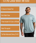 As Colour Printed Men's Block Tee 5050 (Printed 10 pack) - Allsorts Workwear