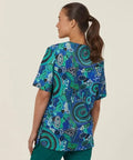 Warlu Indigenous Printed Unisex Scrub Top - Simply Scrubs Australia