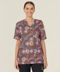 NNT Bush Tucker Indigenous Printed Unisex Scrub Top CATRGJ - Simply Scrubs Australia