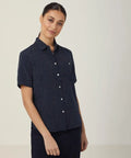 NNT Silvi Spot Print Short Sleeve Shirt CATU7H - Allsorts Workwear