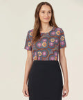NNT Bush Tucker Indigenous Print Blouse CATUSV - Allsorts Workwear
