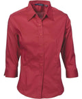 DNC Workwear Corporate Wear Cherry / 6 DNC WORKWEAR Ladies Premier Stretch Poplin 3/4 Sleeve Business Shirt 4232