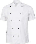 DNC Workwear Hospitality & Chefwear White / XS DNC WORKWEAR Cool-Breeze Cotton Short Sleeve Chef Jacket 1103