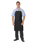 DNC Workwear Hospitality & Chefwear Black / 60cm X 90cm DNC WORKWEAR PVC Full Bib Apron Small 2702