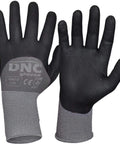 DNC Workwear PPE Black/Grey / S/7 DNC WORKWEAR Premium Nitrile Supaflex 3/4 Coating GN12