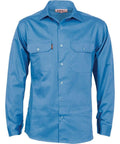 DNC Workwear Work Wear DNC WORKWEAR 190 GSM Cotton Drill Long Sleeve Work Shirt with Gusset Sleeve 3209
