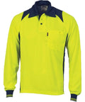 DNC Workwear Work Wear DNC WORKWEAR Cool Breathe Long Sleeve Action Polo Shirt 3894