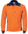 DNC Workwear Work Wear DNC WORKWEAR Cool Breathe Long Sleeve Action Polo Shirt 3894