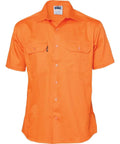 DNC Workwear Work Wear DNC WORKWEAR Cotton Drill Short Sleeve Work Shirt 3201