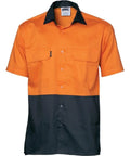 DNC Workwear Work Wear DNC WORKWEAR Hi-Vis 3 Way Cool-Breeze Short Sleeve Cotton Shirt 3937